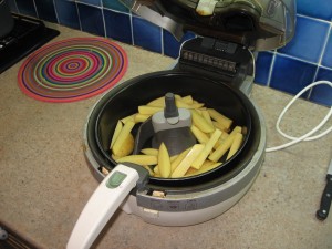 Cook the fries